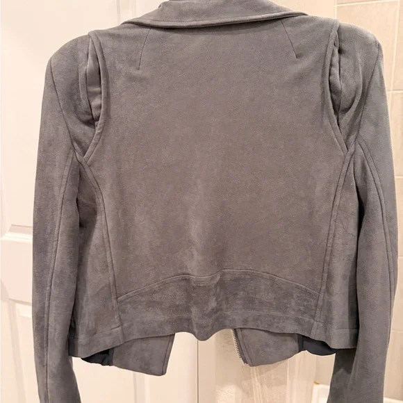 Vici Women's Charcoal Leather Jacket - Picture 4 of 4